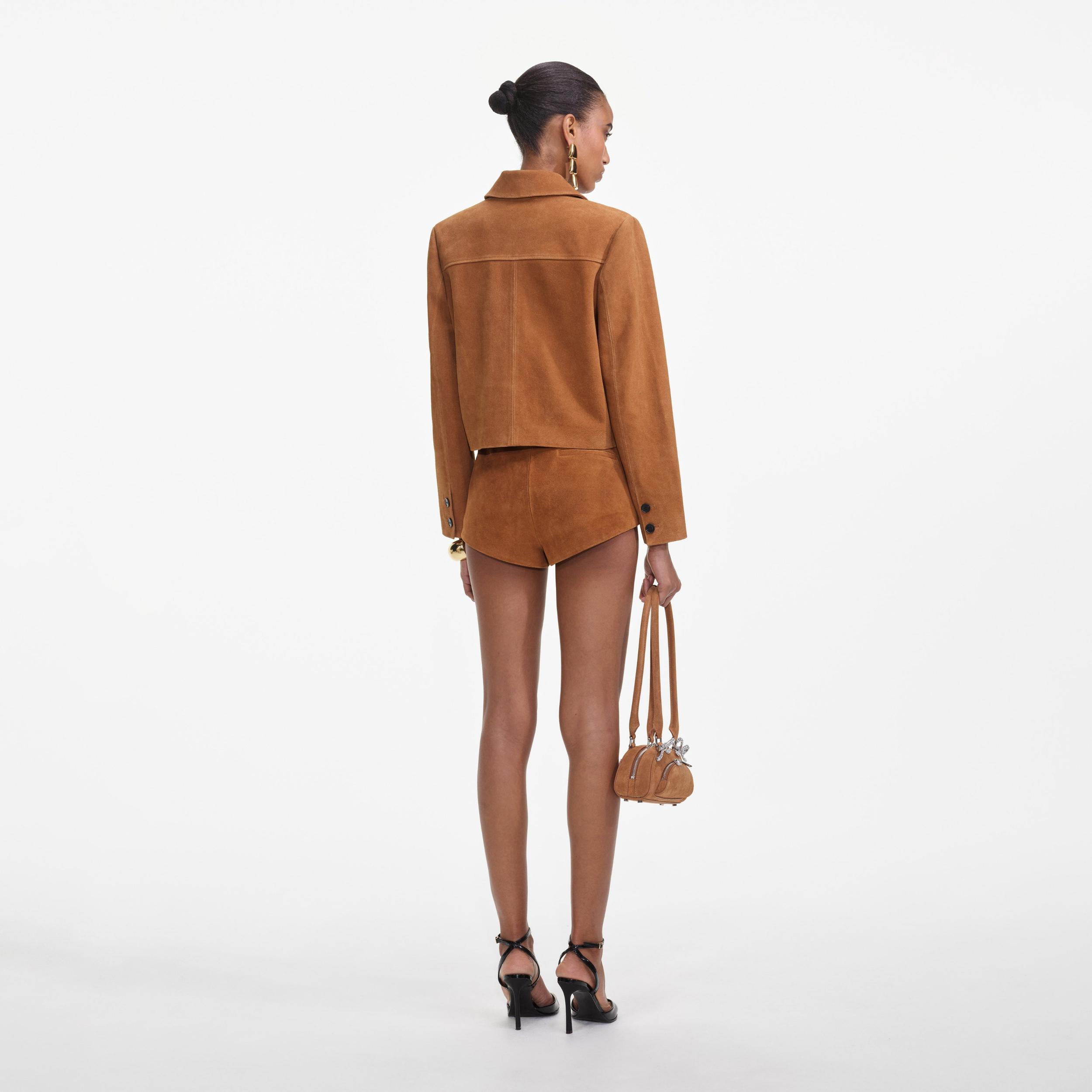 Brown Suede Jacket Product Image