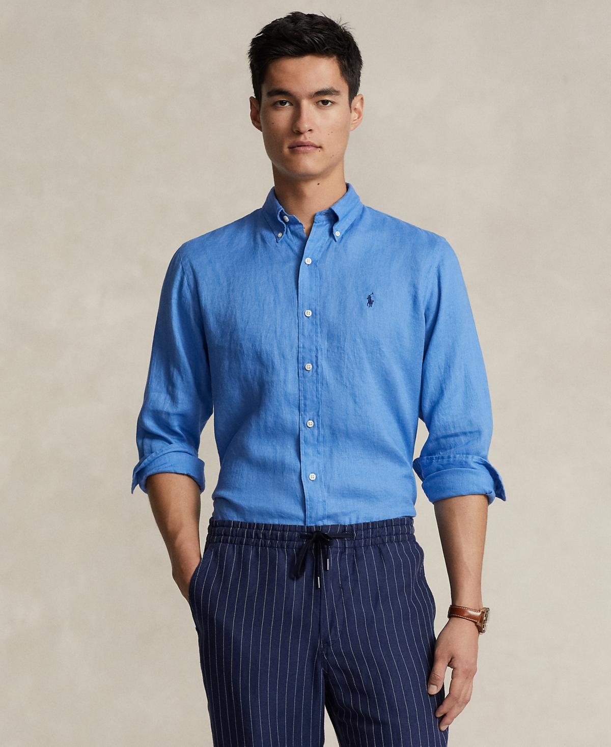 Polo Ralph Lauren Mens Classic Fit Linen Shirt Product Image