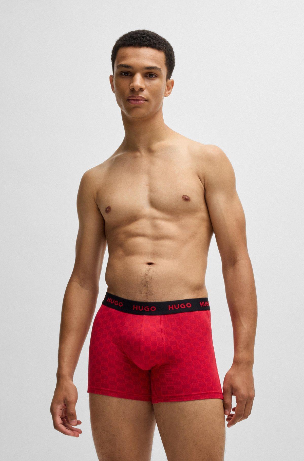 Three-pack of boxer briefs in stretch cotton Product Image