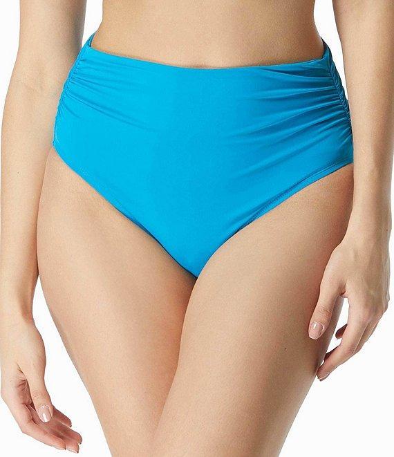 Coco Reef Classic Solids High Waisted Rollover Bikini Swim Bottom Product Image