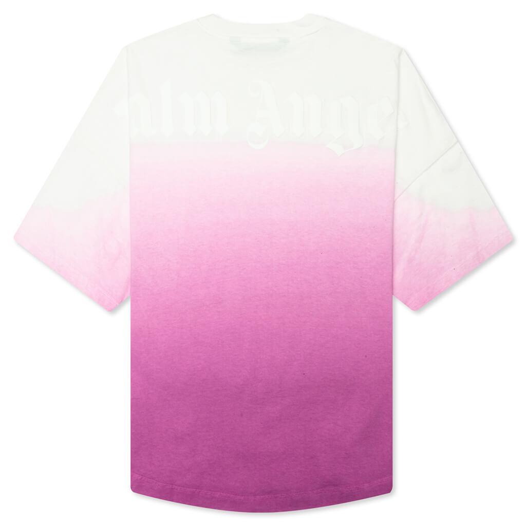 Gradient Overlogo Tee - Purple/White Male Product Image