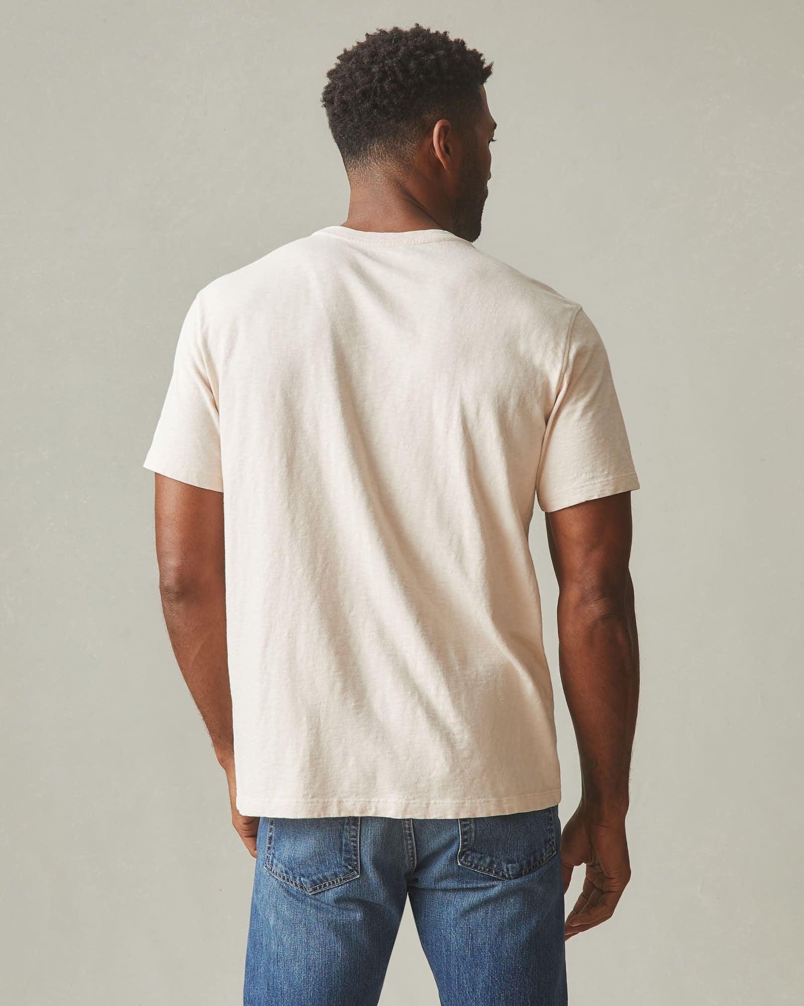 Men's Premium Slub Crew Tee - Almond Peach Product Image