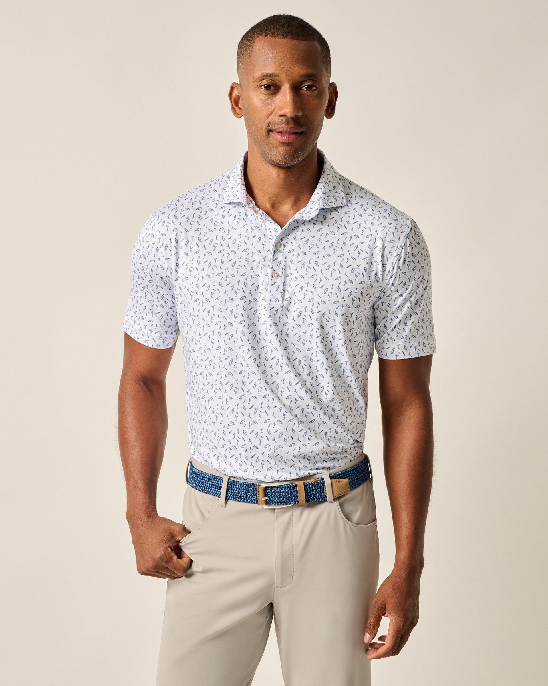 johnnie-O Featherweight Performance Polo - Tini Print Product Image