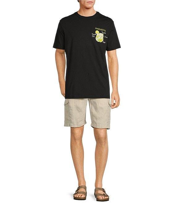 Caribbean Margarita Embroidery Short Sleeve T-Shirt Product Image