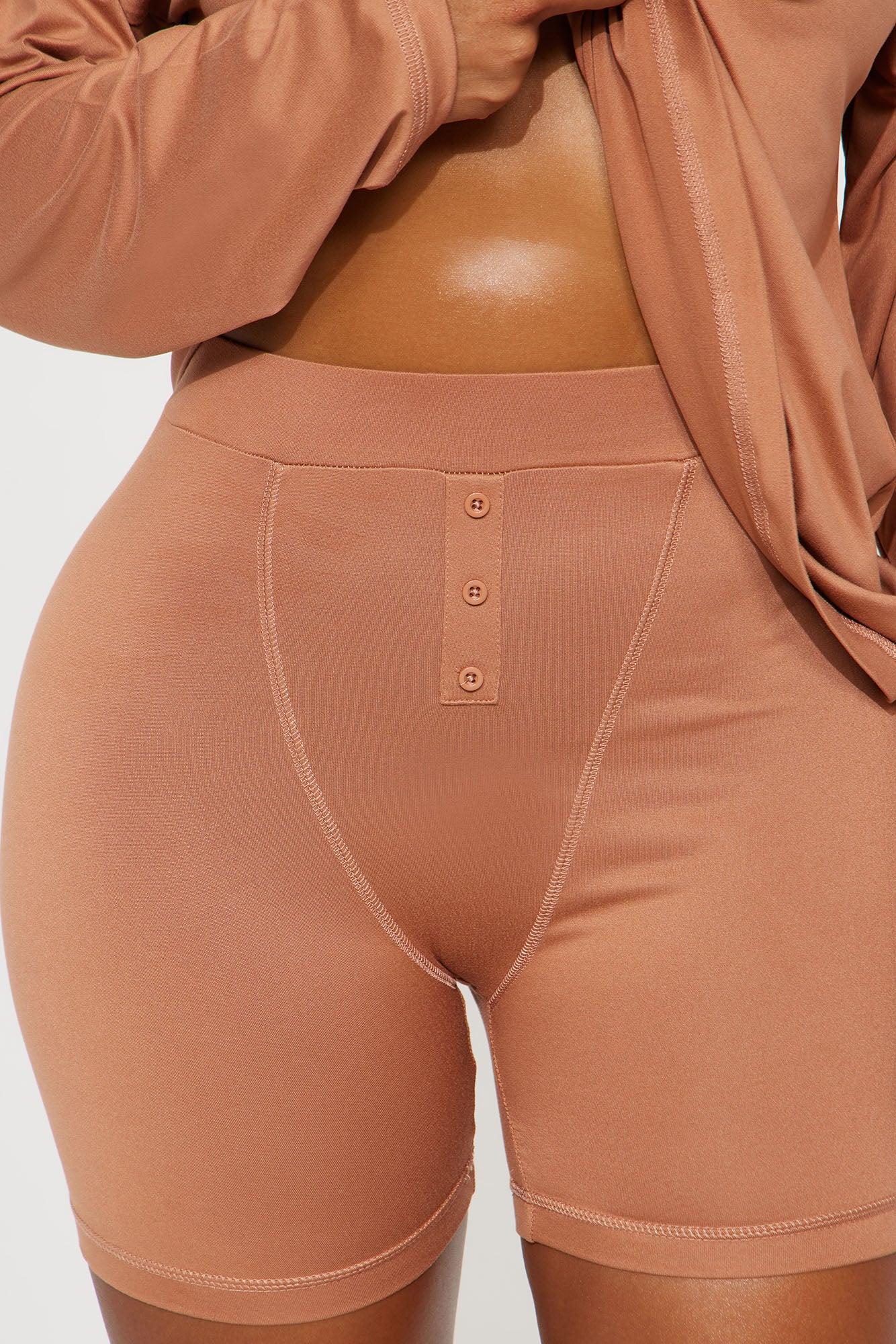 Me And You PJ Boxer Short Set - Mocha Product Image