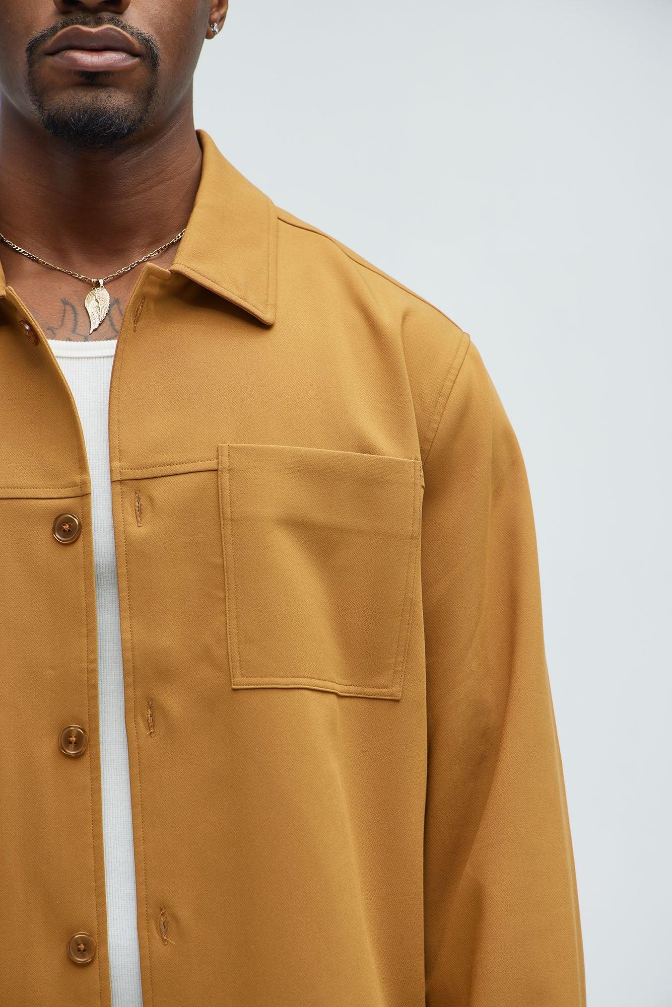 Ronan Weekender Button Up Shirt - Camel Product Image