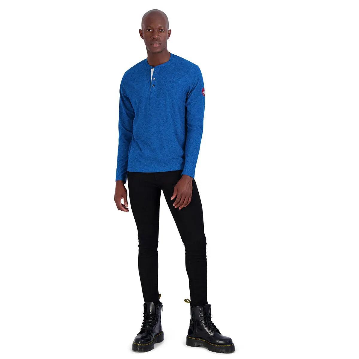 Canada Weather Gear Men's Long Sleeve Two Tone Supreme Soft Henley Product Image
