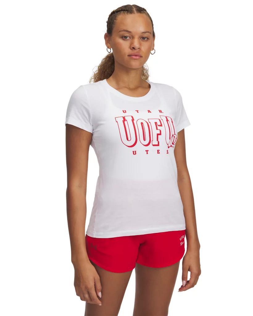 Womens UA Performance Cotton Collegiate T-Shirt Product Image