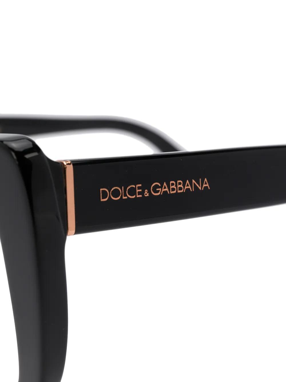 DOLCE & GABBANA Dg3335 Cat-eye Glasses In Black Product Image