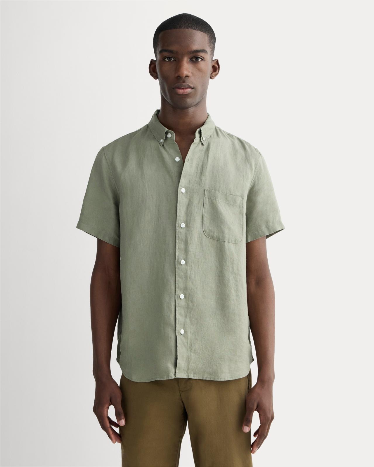 Mens Classic Short-Sleeve Shirt in Linen by Everlane Product Image