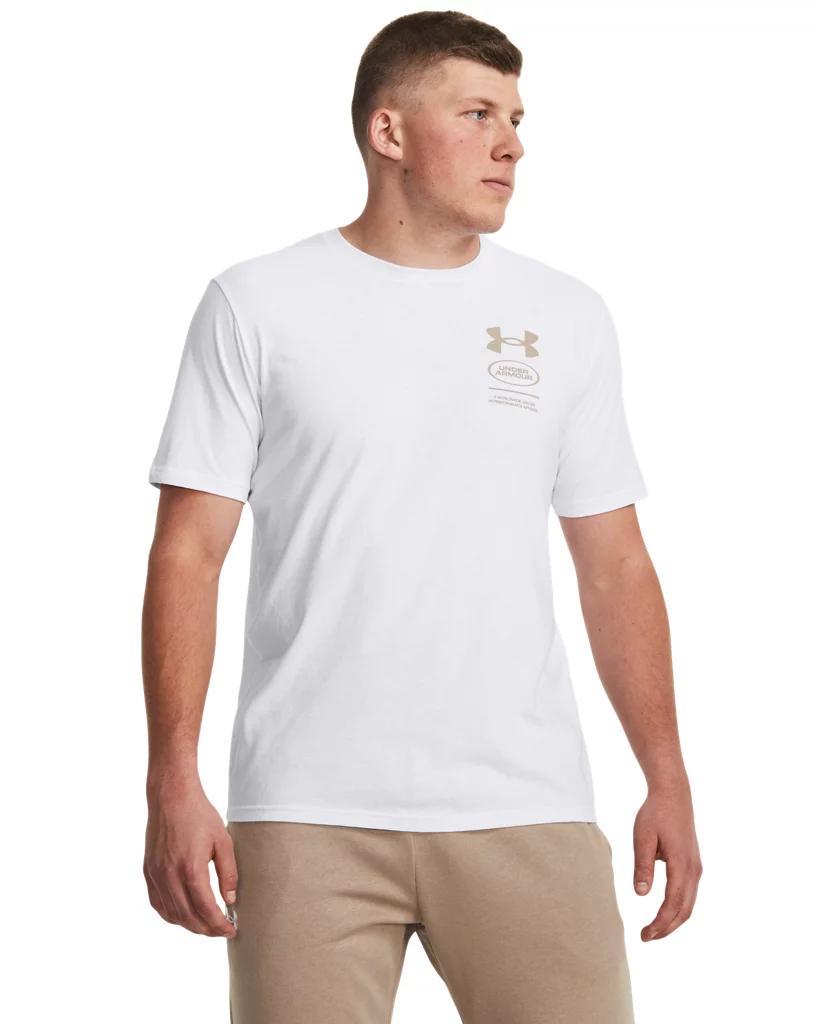 Under Armour Mens Unstoppable Graphic Short Sleeve T-Shirt - White/Sahara Product Image