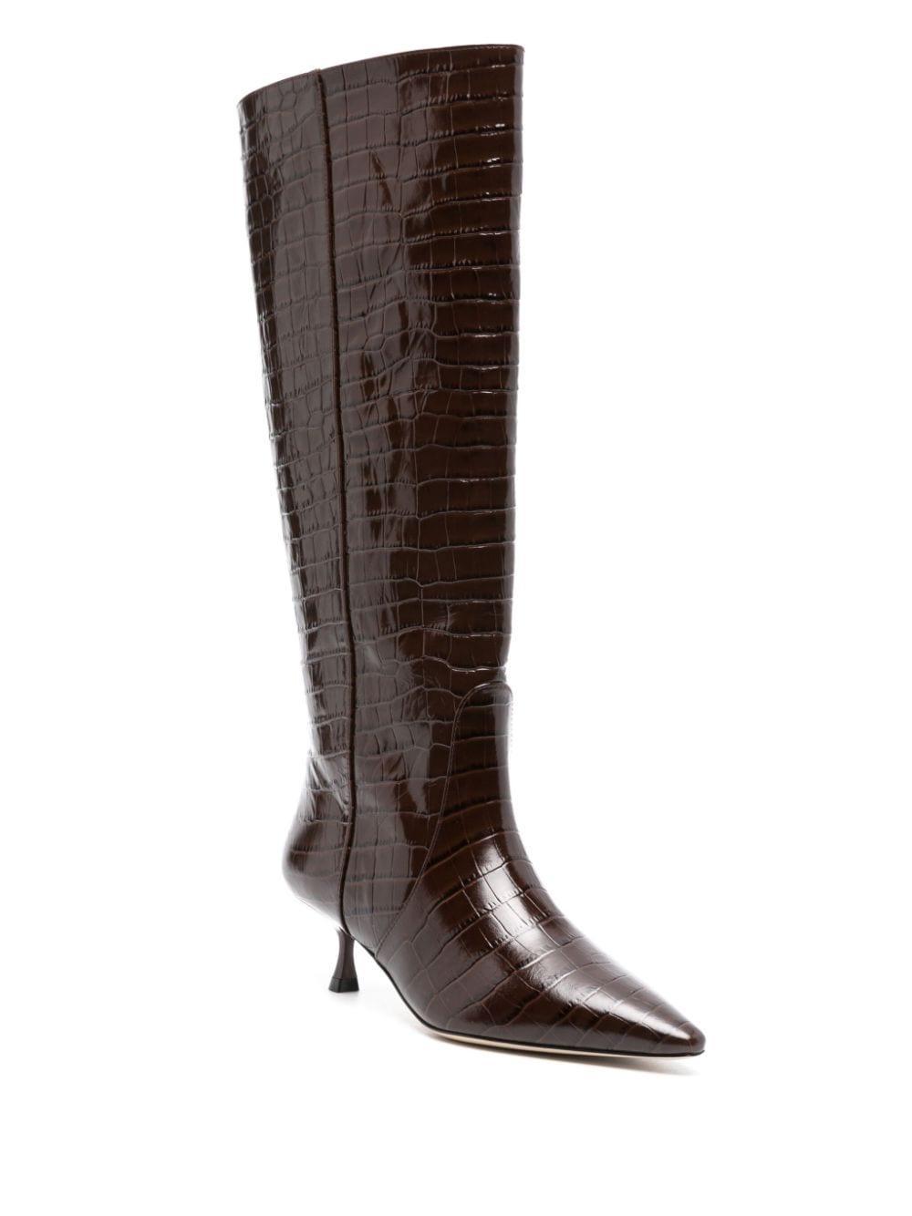 50mm Naomi Boots In Brown Product Image