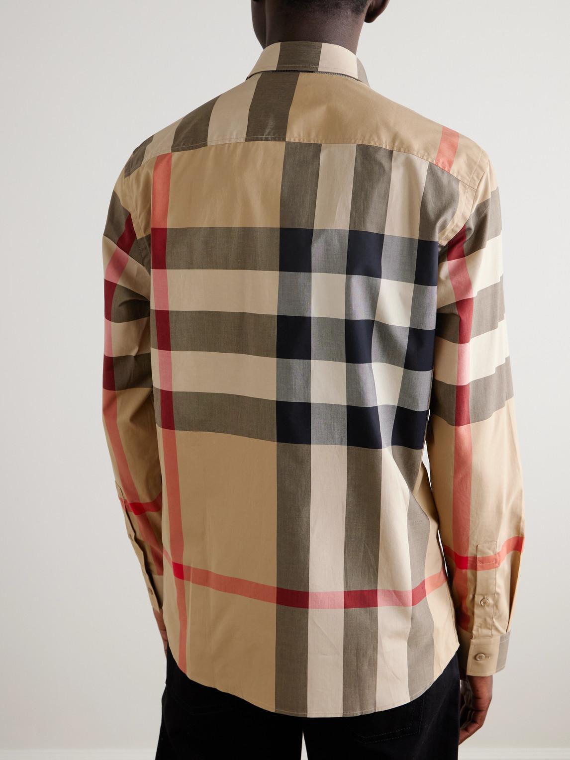 checkered cotton shirt Product Image