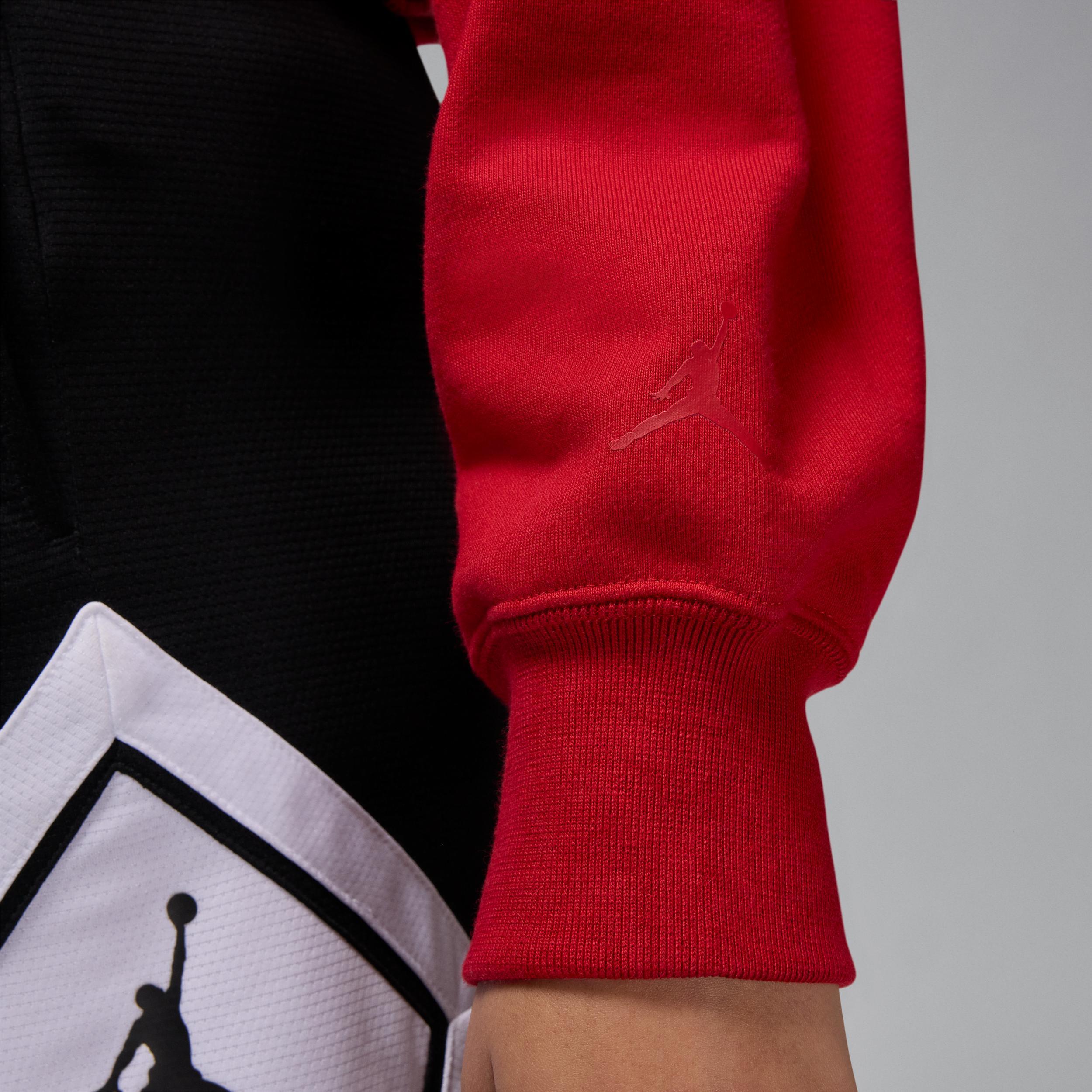 Women's Jordan Flight Fleece Cropped Satin-Lined Hoodie Product Image