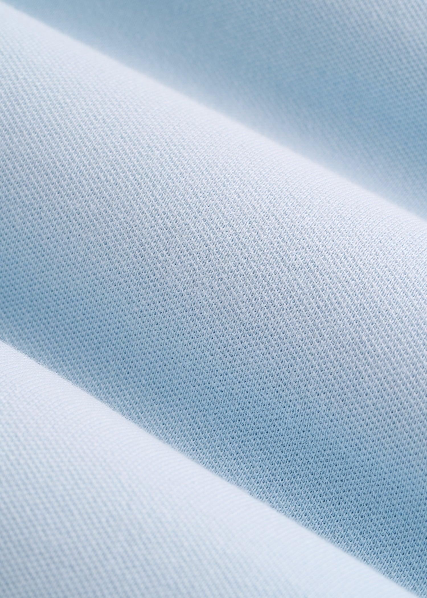 Classic Polo with Embroidered Logo for Tall Men in Ice Blue Male Product Image