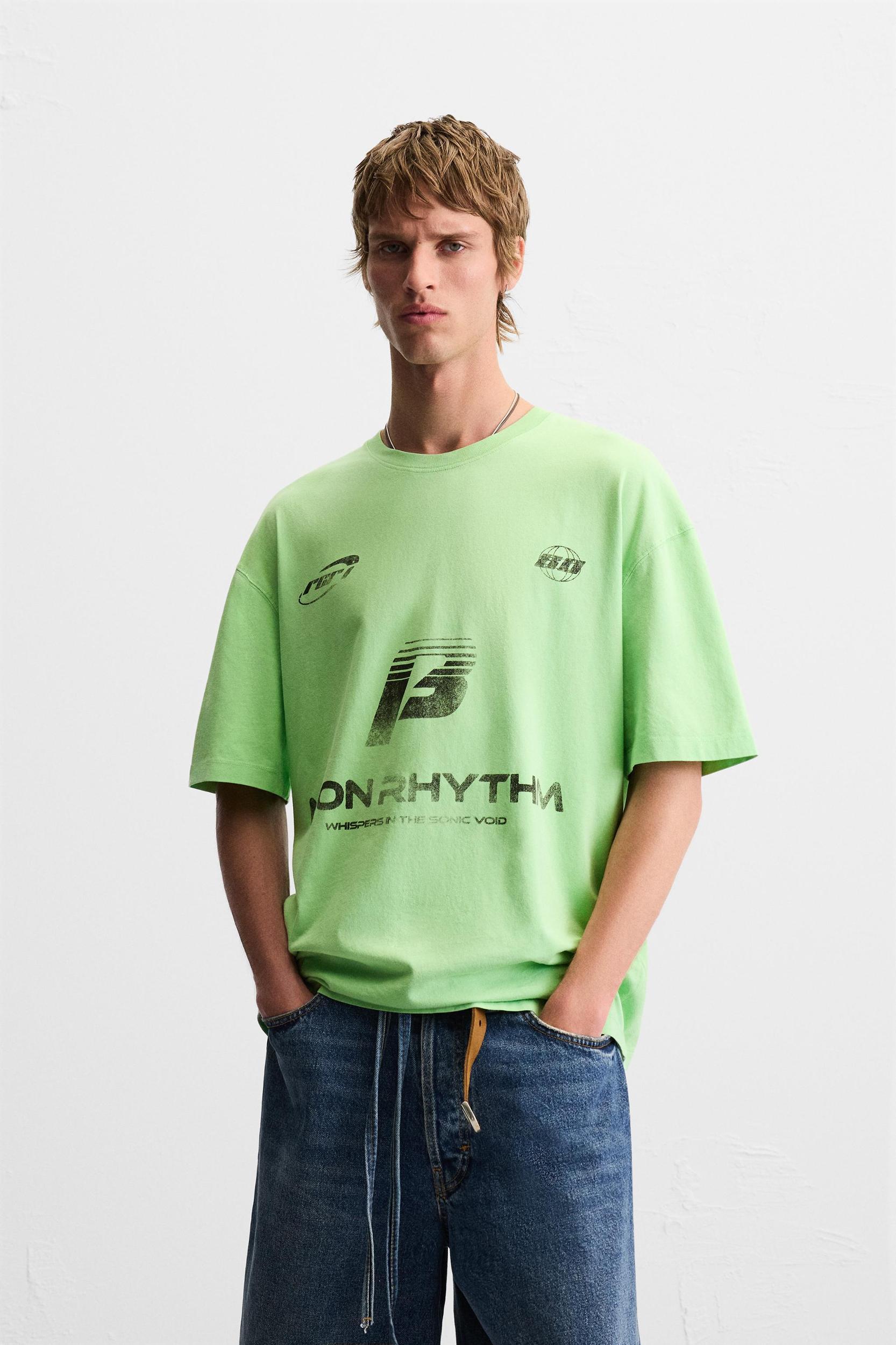 WASHED PRINT T-SHIRT Product Image