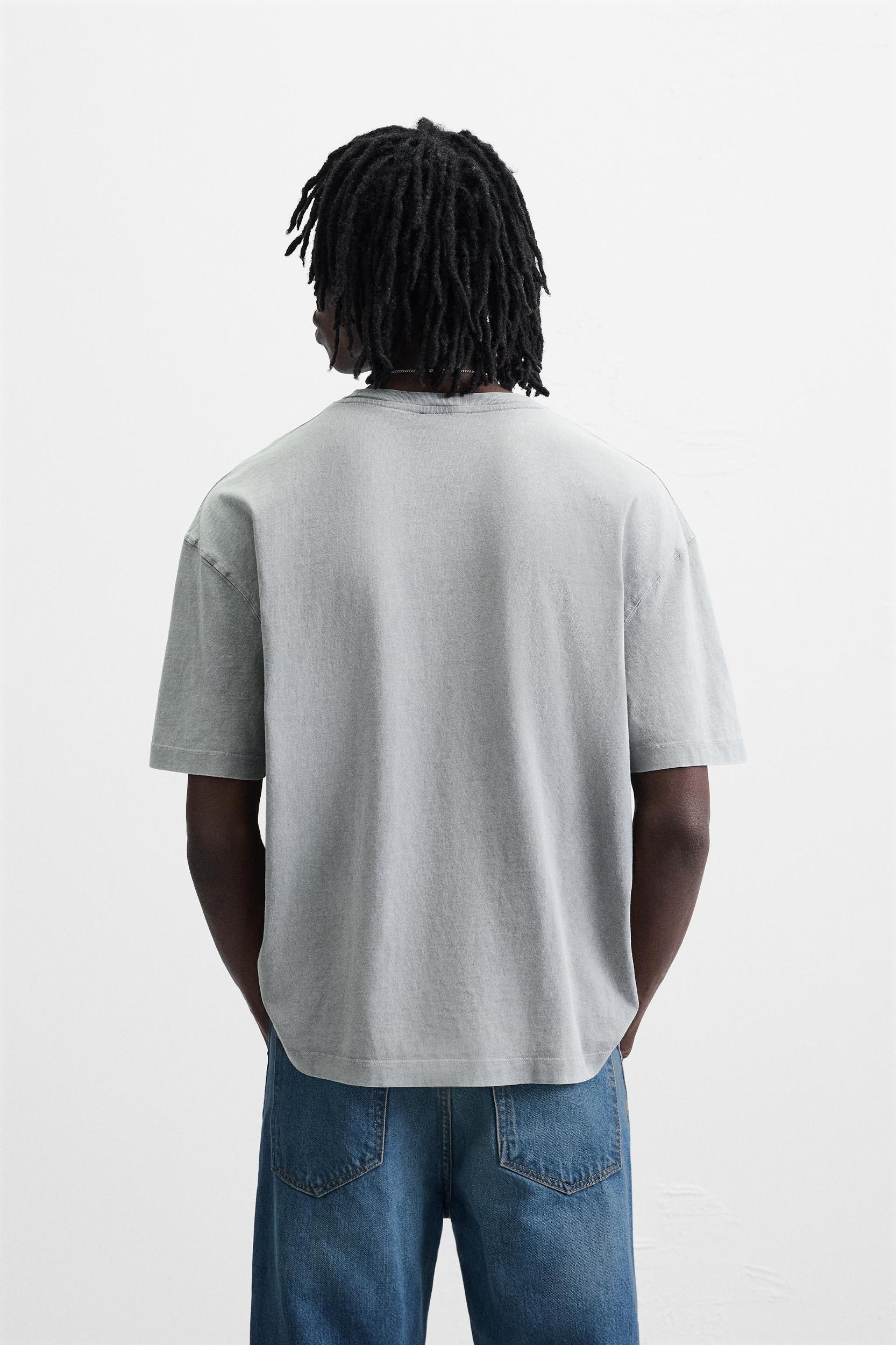 WASHED T-SHIRT WITH EMBROIDERY Product Image