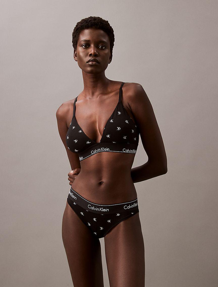 Icon Cotton Modal Lightly Lined Triangle Bralette Product Image