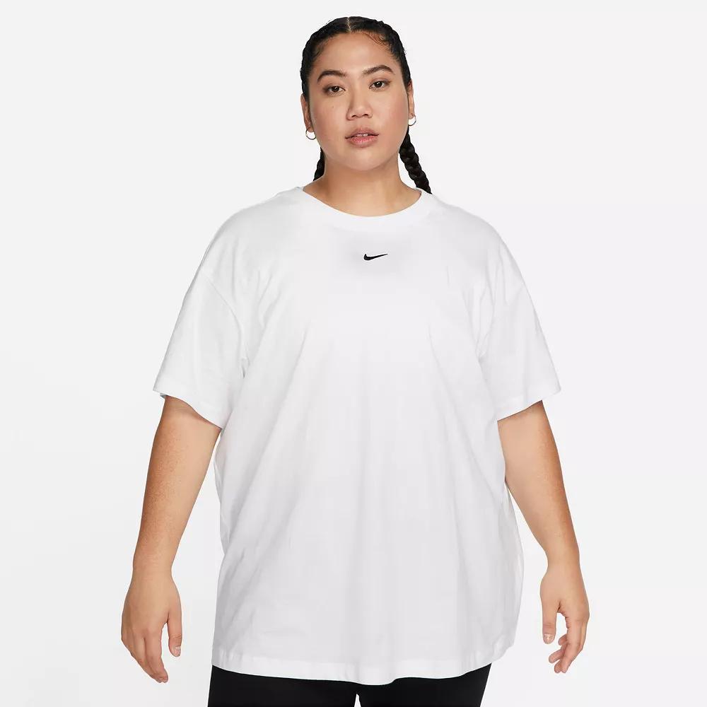 Womens Nike Sportswear Essential T-Shirt (Plus Size) | FJ2739-100 Product Image