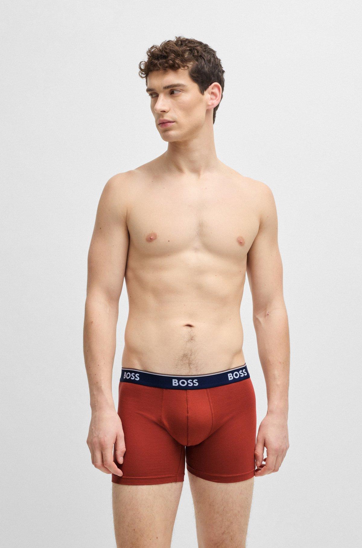 Three-pack of stretch cotton boxer briefs Product Image
