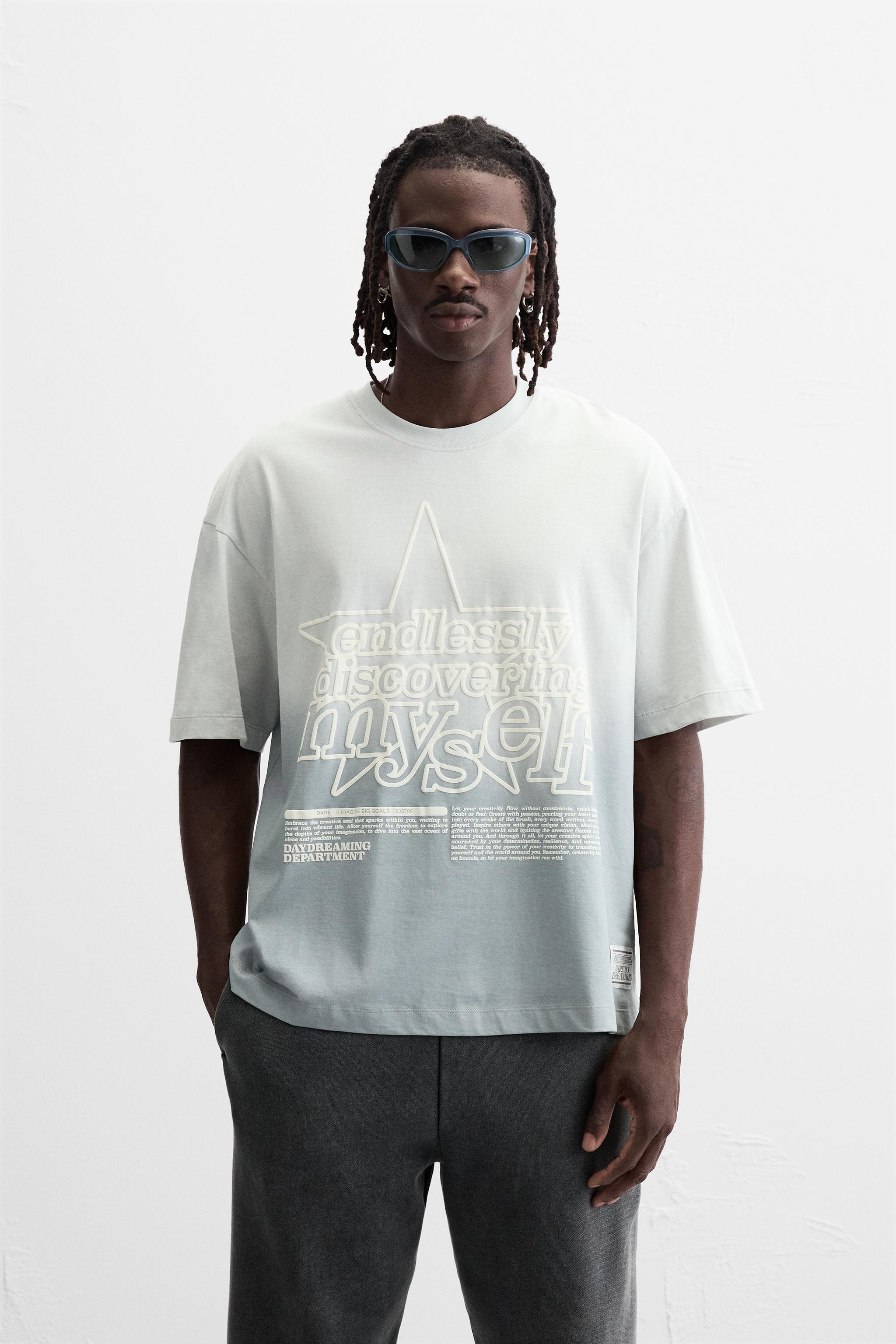 WASHED TEXT T-SHIRT Product Image