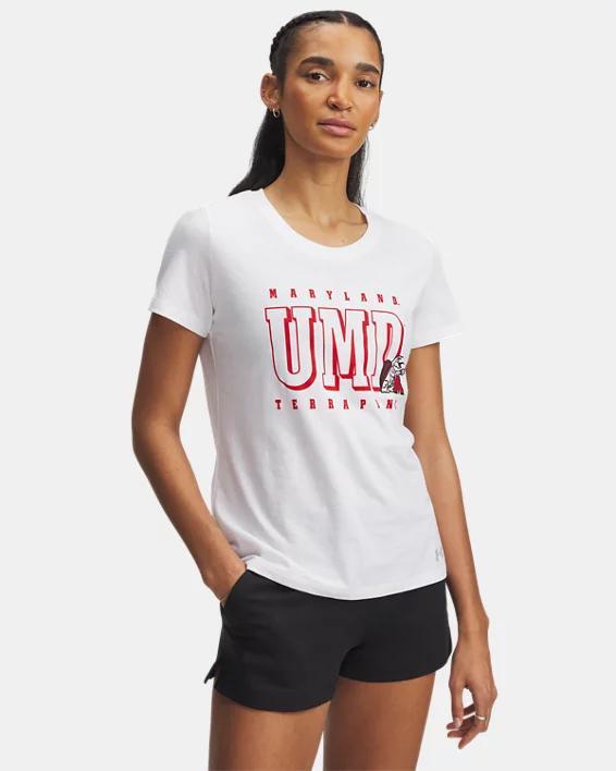 Womens UA Performance Cotton Collegiate T-Shirt Product Image