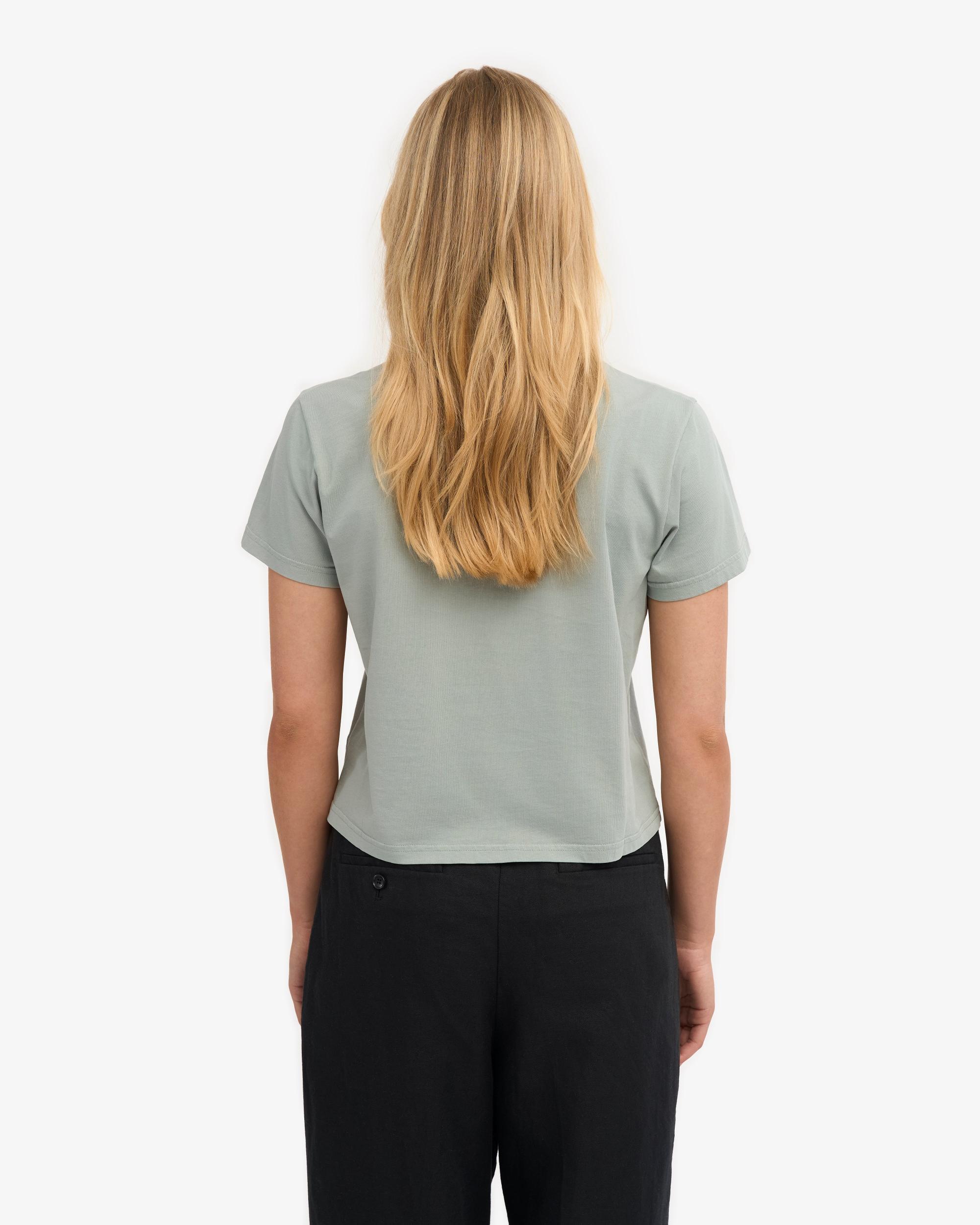 Organic Boxy Crop Tee - Burned Yellow Product Image