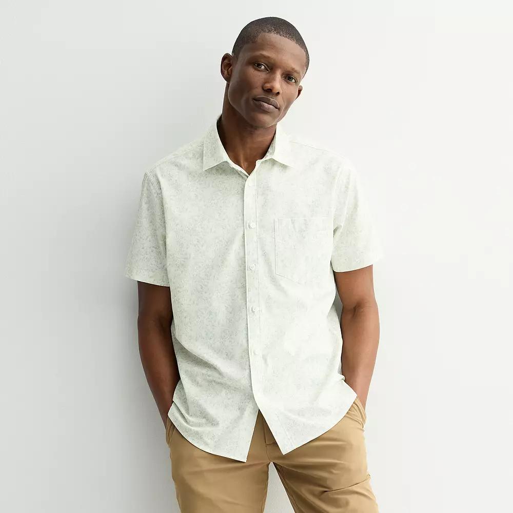 Men's FLX Performance Untucked-Fit Short Sleeve Button Down Shirt,  Product Image