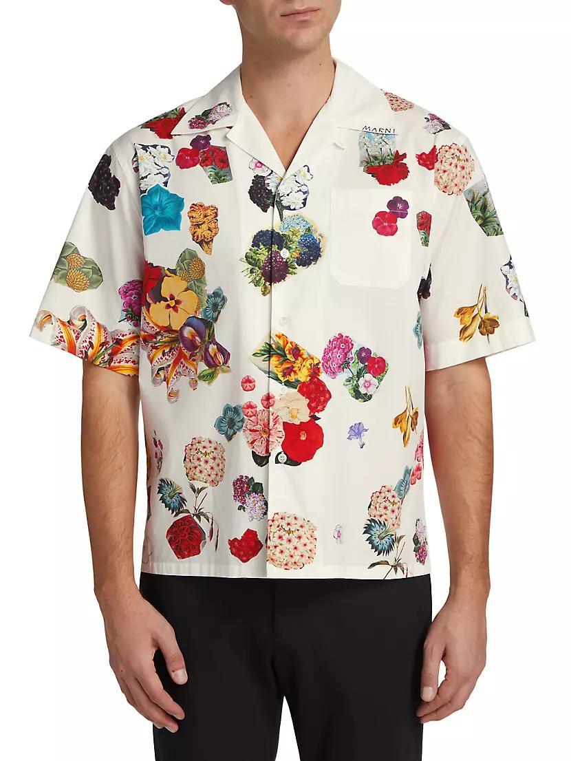 Floral Cotton Camp Shirt Product Image