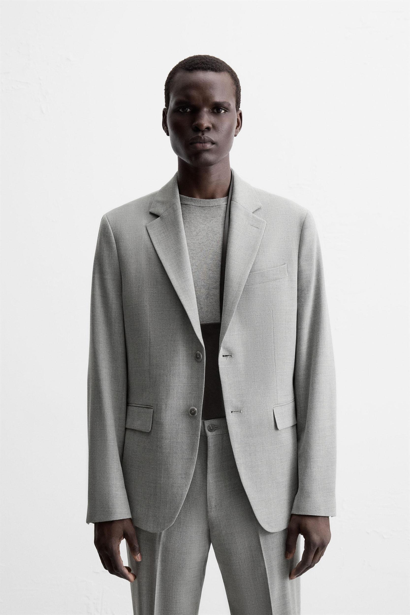 TEXTURED SUIT BLAZER Product Image