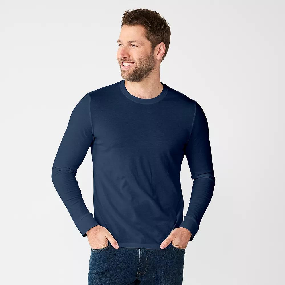 Men's Sonoma Goods For Life® Supersoft Long Sleeve Crewneck Tee,  Product Image