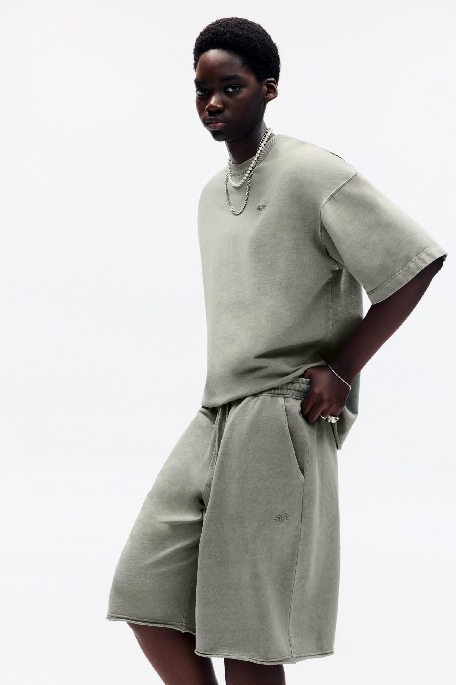 Baggy Bermuda sweat shorts Product Image