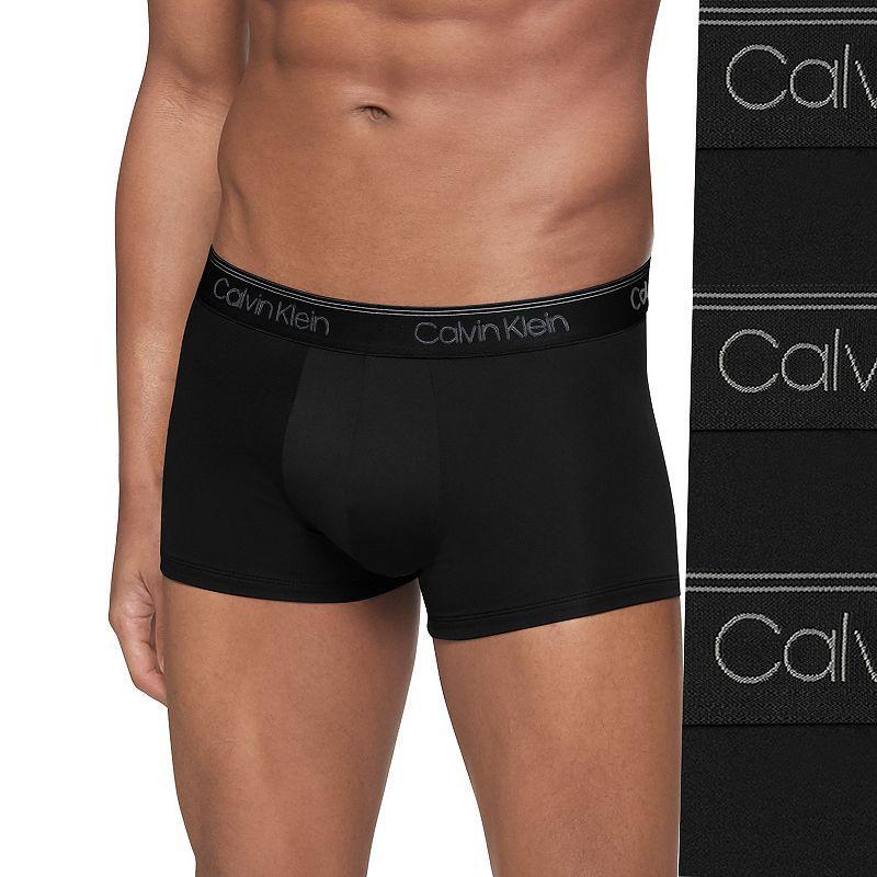 Calvin Klein Mens Micro Stretch 3-Pack Low Rise Trunk - Multi - S Product Image