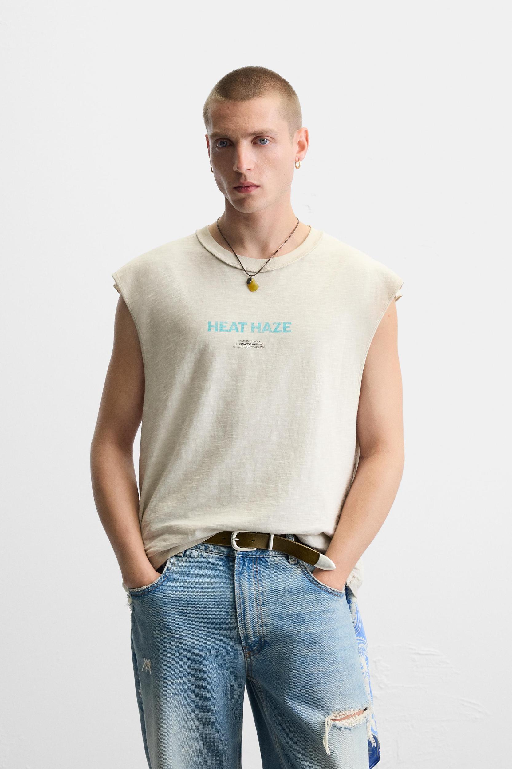 WASHED PRINT TANK TOP Product Image