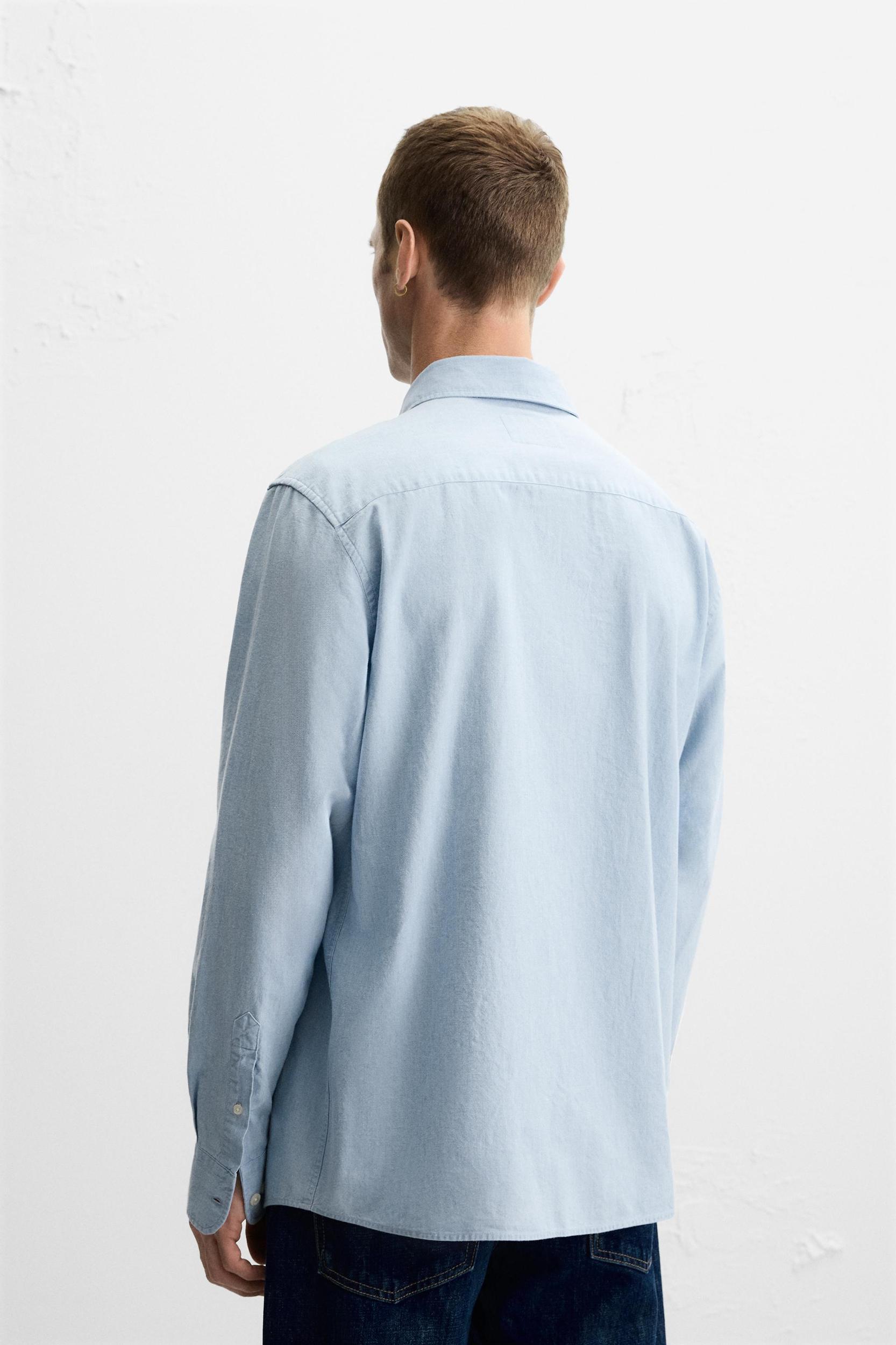 CHAMBRAY TEXTURED SHIRT Product Image