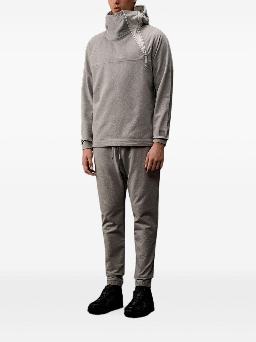 hooded zip-detail sweatshirt Product Image