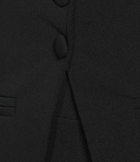 Honey and Rosie Scuba Crepe Strapless Vest Inspired Bodice Jumpsuit Product Image