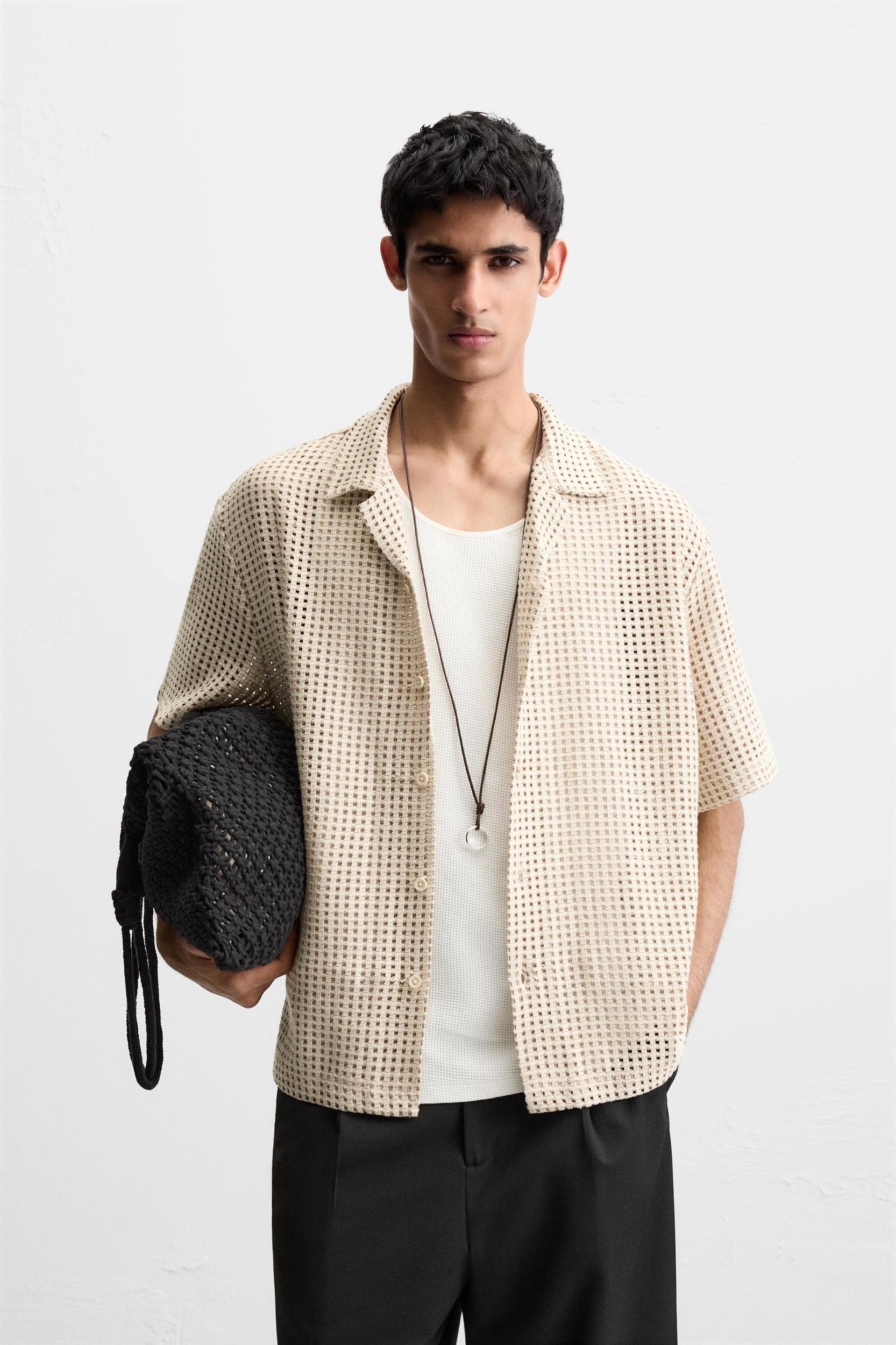 OPEN JACQUARD SHIRT Product Image