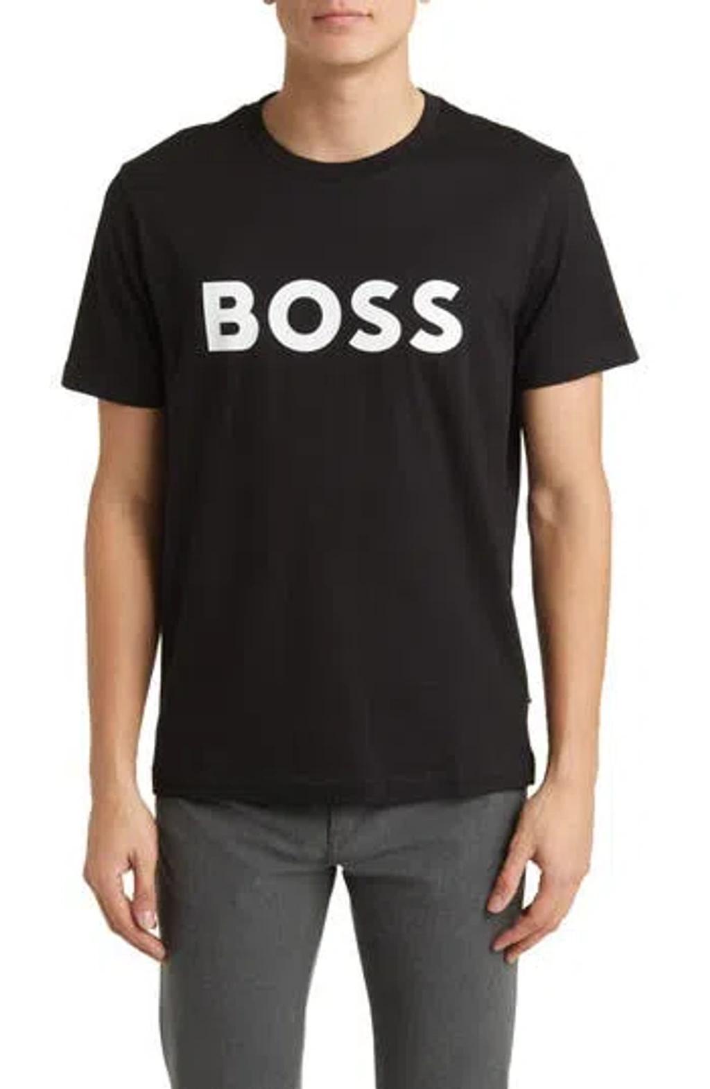 HUGO BOSS Logo T-shirt In Black Product Image