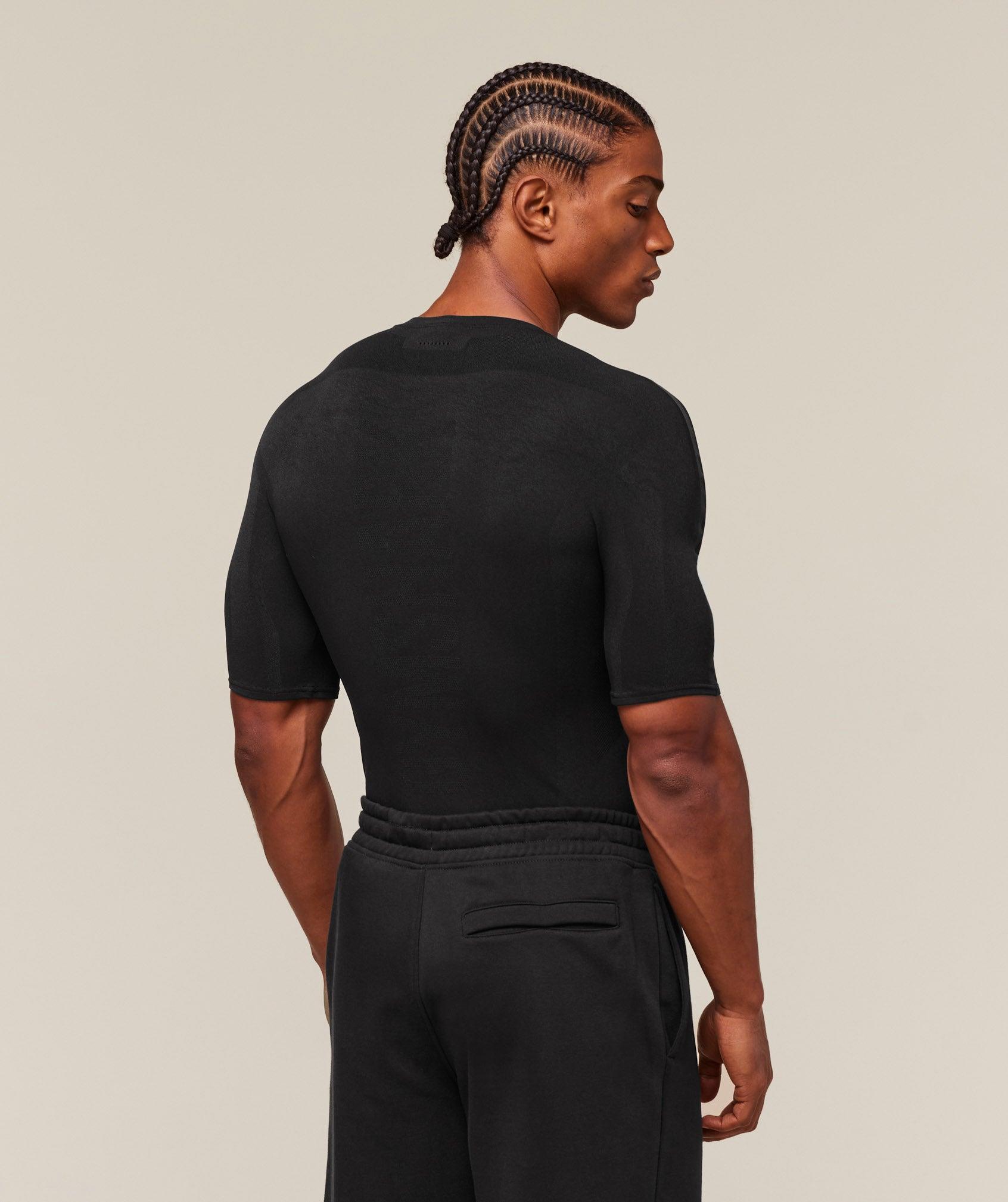 Gymshark everywear Warp Knit T-Shirt - Black Male Product Image