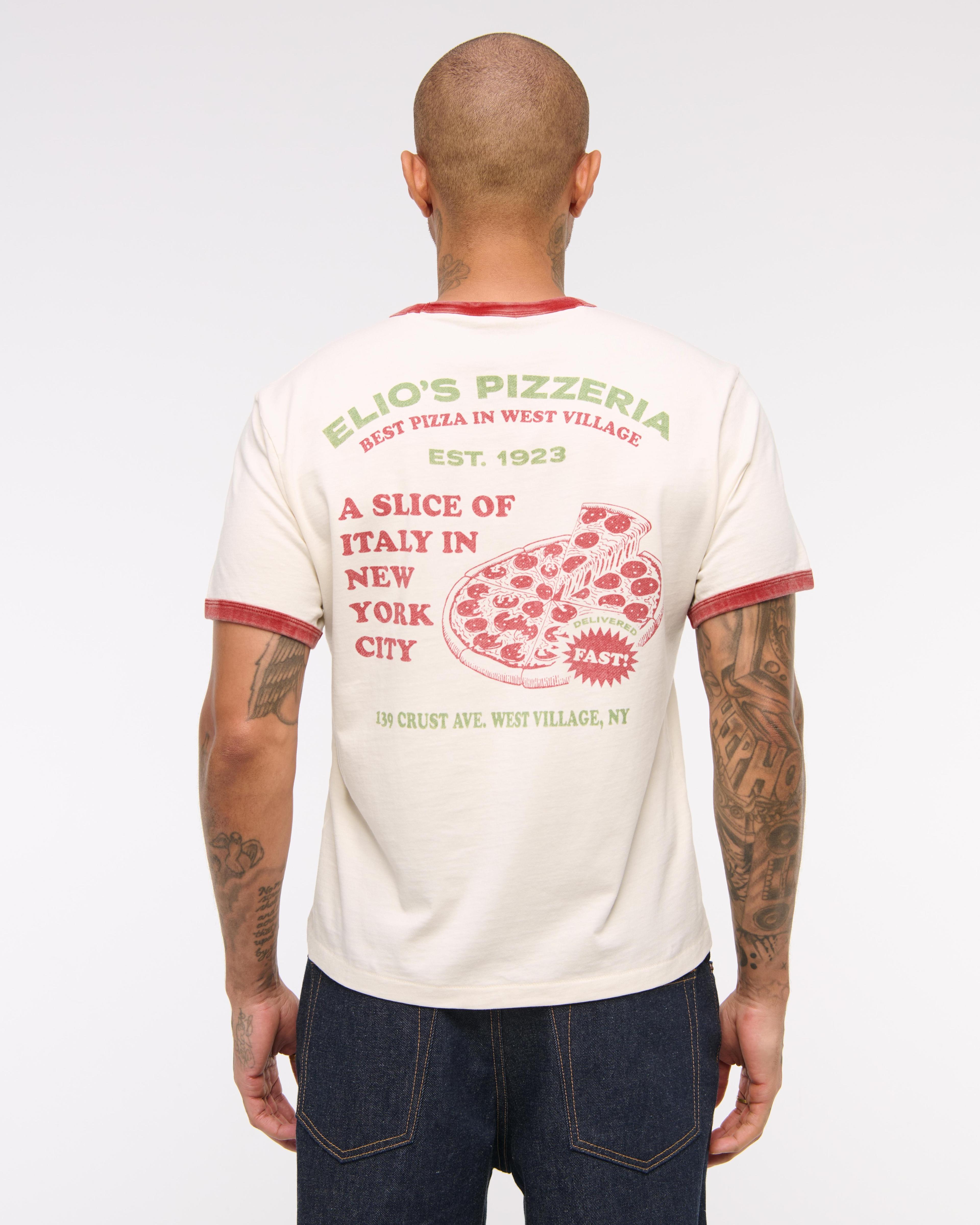 Pizzeria Shrunken Graphic Tee Product Image