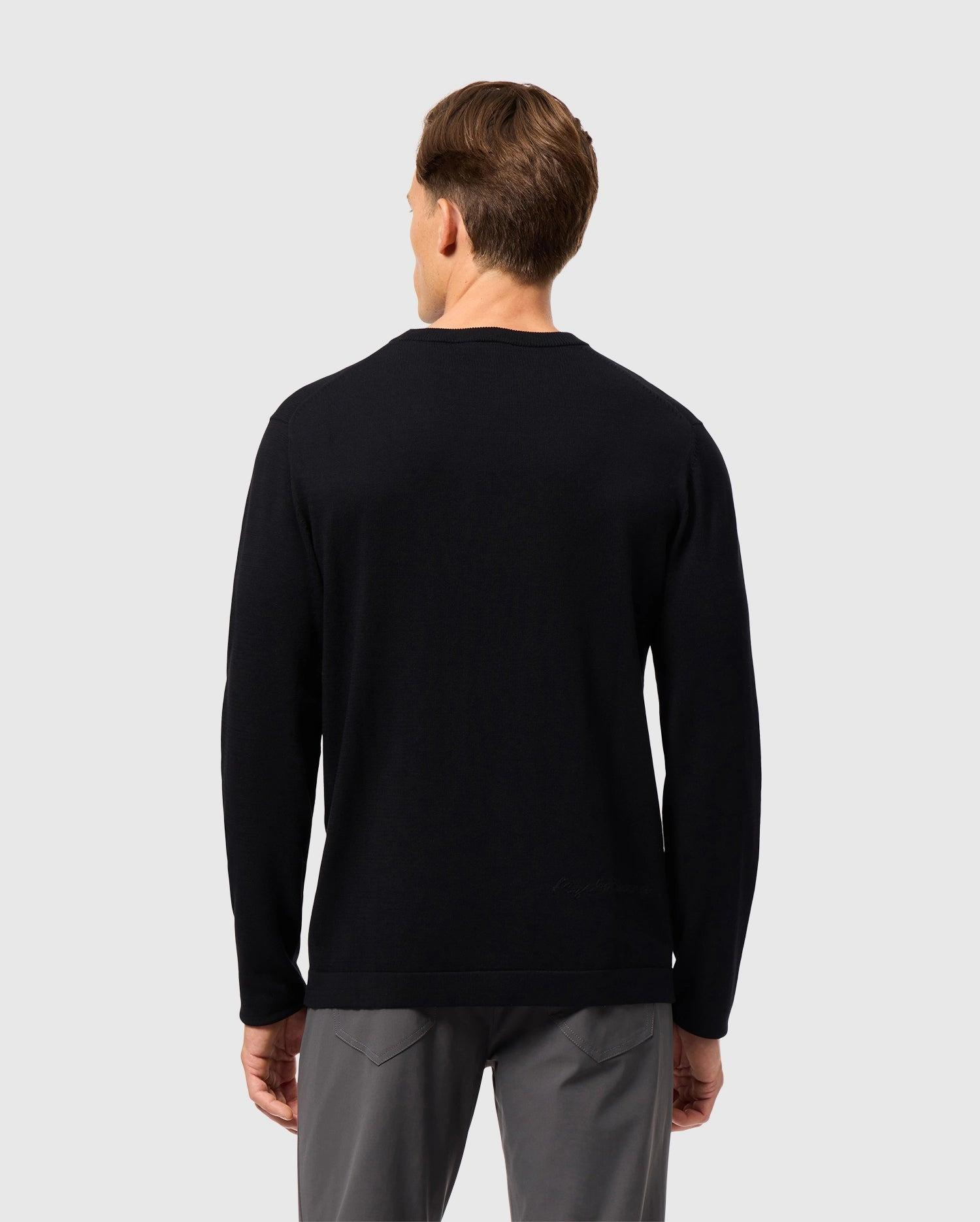 Mens Cory Chainstitch Cotton Sweater 074 STONE / S Product Image