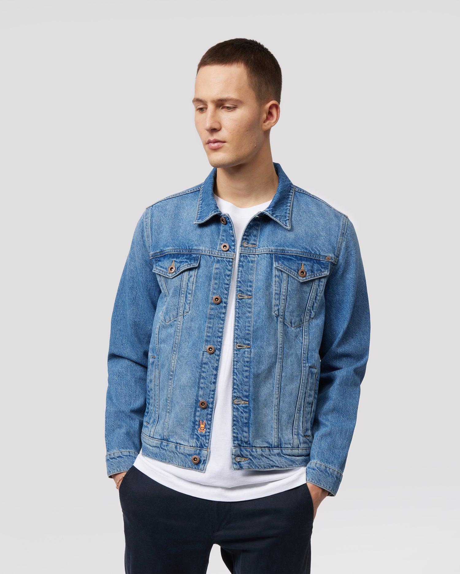 MENS PATHE DENIM JACKET - B6J741X1CO Male Product Image