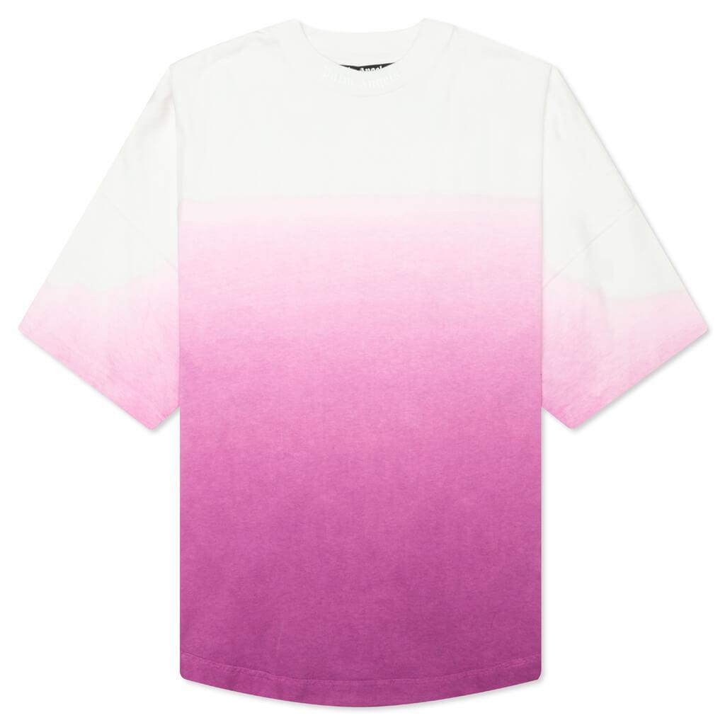 Gradient Overlogo Tee - Purple/White Male Product Image