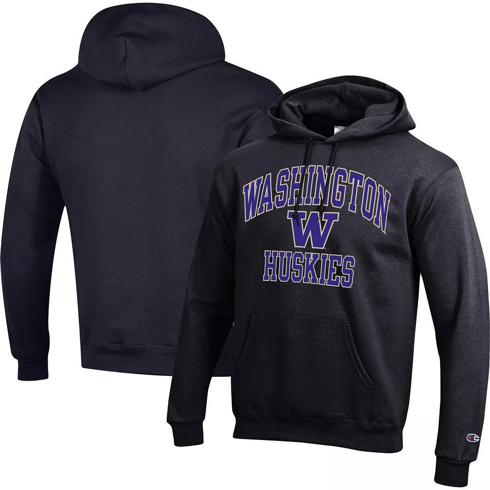 Men's Champion Black Washington Huskies High Motor Pullover Hoodie,  Product Image