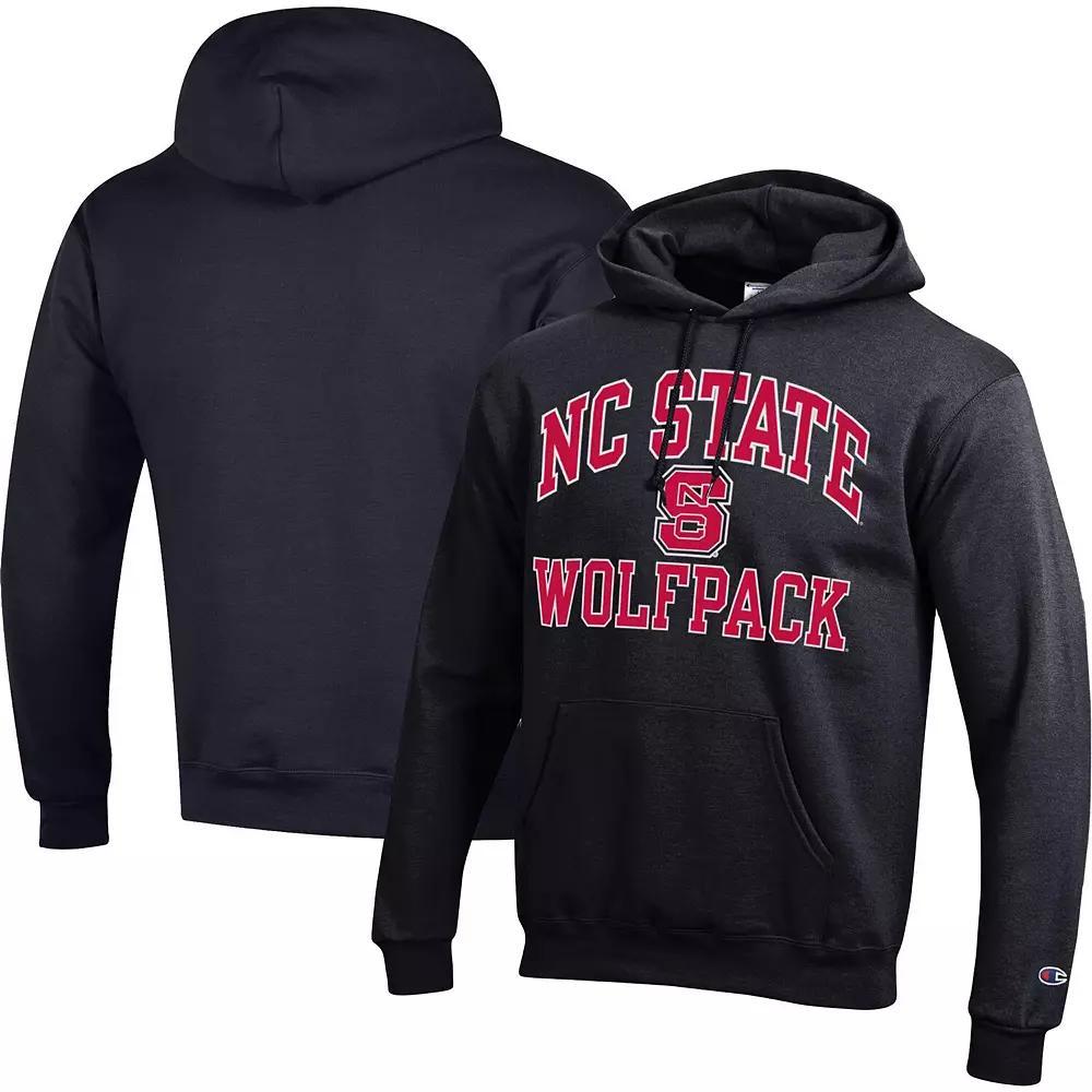 Men's Champion Black NC State Wolfpack High Motor Pullover Hoodie, Size: Large, Nst Black Product Image