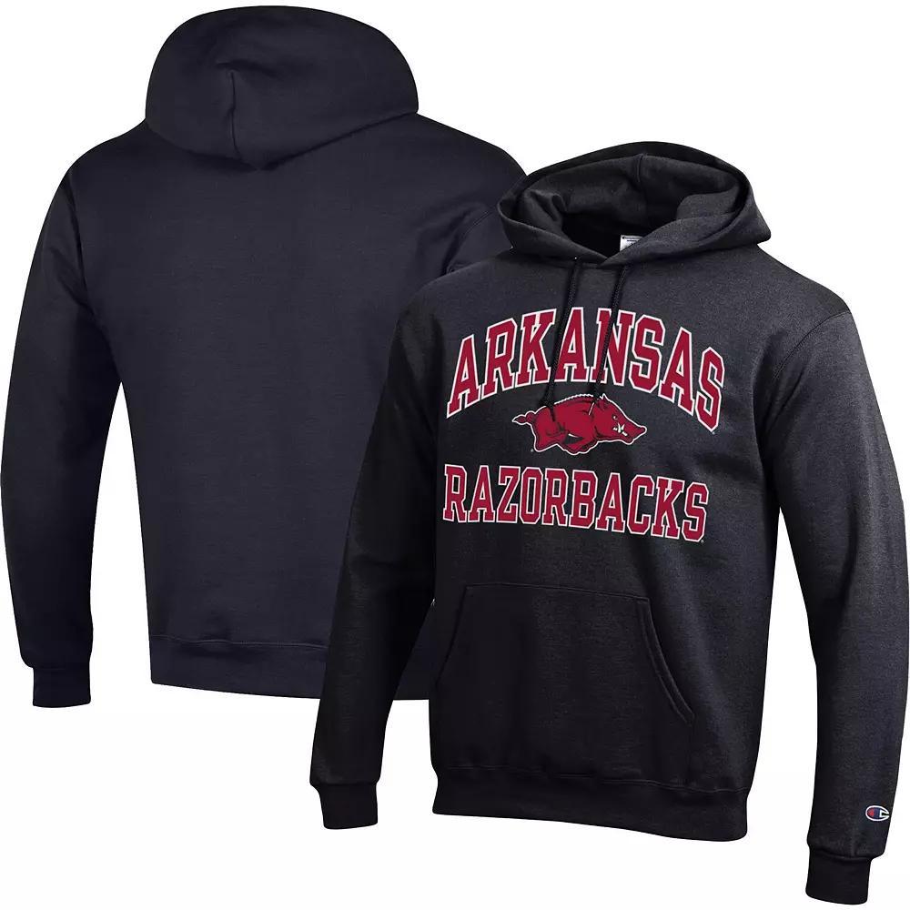 Men's Champion Black Arkansas Razorbacks High Motor Pullover Hoodie, Size: Small Product Image