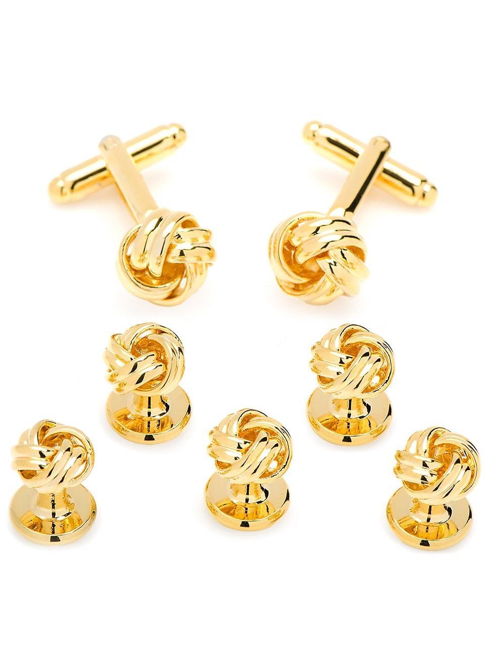 Mens Knot Cuff Link 5-Stud Set Product Image