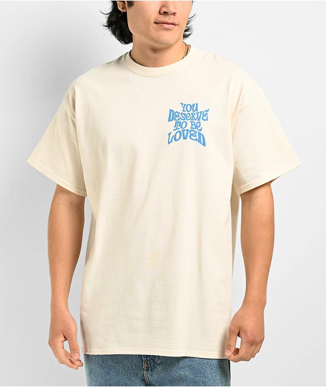 DREAM You Deserve To Be Loved 2 Natural T-Shirt Product Image