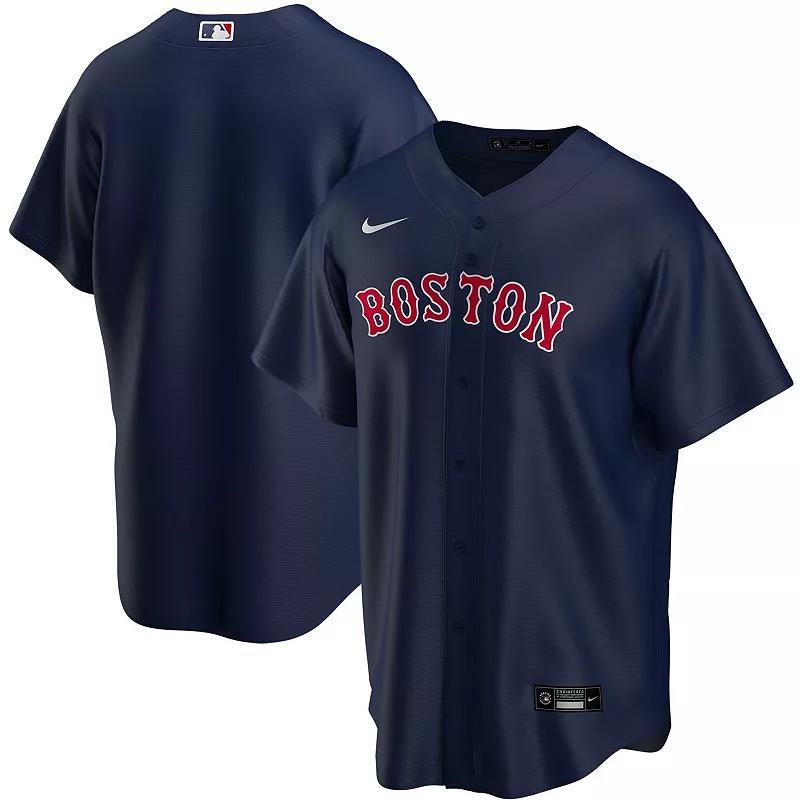 Men's Nike Navy Boston Red Sox Alternate Replica Team Jersey, Size: Small, Blue Product Image